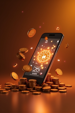 Smartphone avec l’app Slots Palace